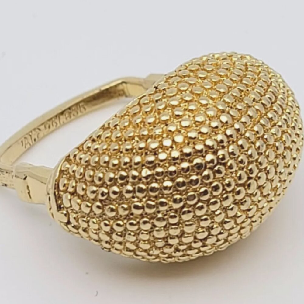 VENDOME Signed Dome Cocktail Ring - Adjustable